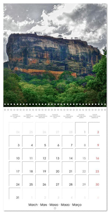 Sri Lanka 2025 - Exotic Paradise (CALVENDO Monthly Calendar 2025)