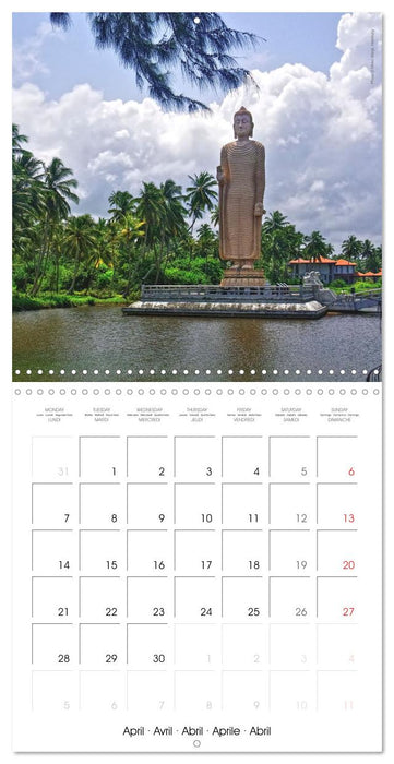 Sri Lanka 2025 - Exotic Paradise (CALVENDO Monthly Calendar 2025)