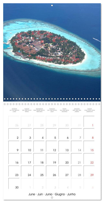 Maldives - Sun, water and beach (CALVENDO Monthly Calendar 2025)