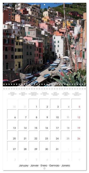 Cinque Terre - The Five Lands of Liguria (CALVENDO Monthly Calendar 2025)