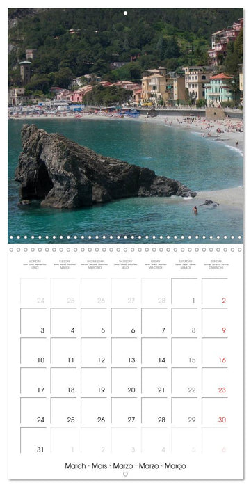 Cinque Terre - The Five Lands of Liguria (CALVENDO Monthly Calendar 2025)