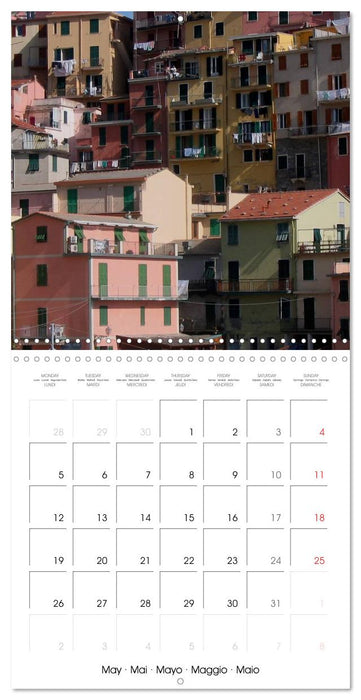 Cinque Terre - The Five Lands of Liguria (CALVENDO Monthly Calendar 2025)