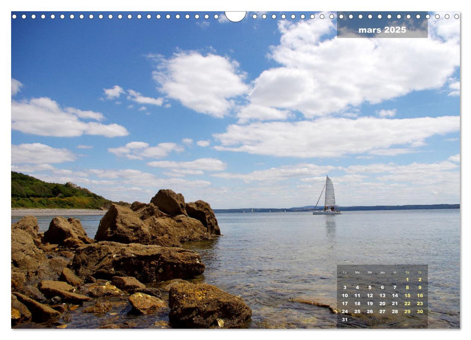 Bretagne Beaux sites du Finistère (CALVENDO Calendrier mensuel 2025)