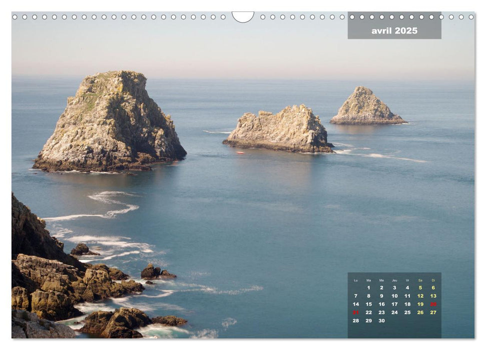 Bretagne Beaux sites du Finistère (CALVENDO Calendrier mensuel 2025)