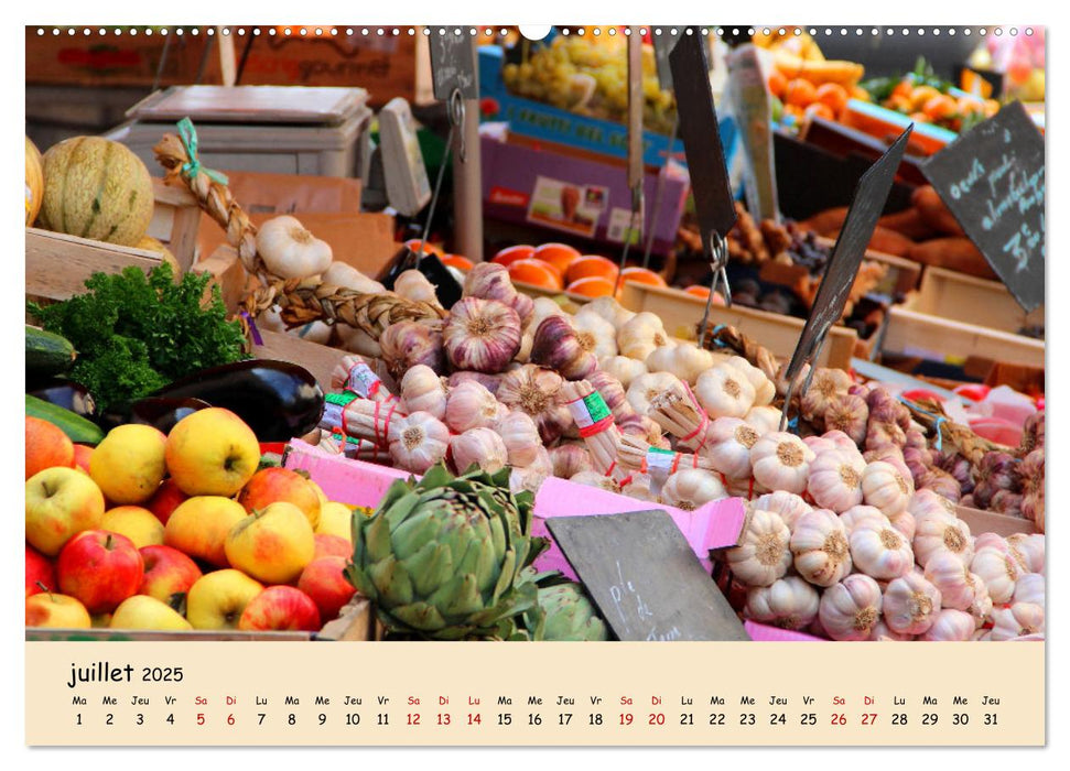 Aux marchés en France (CALVENDO Calendrier supérieur 2025)