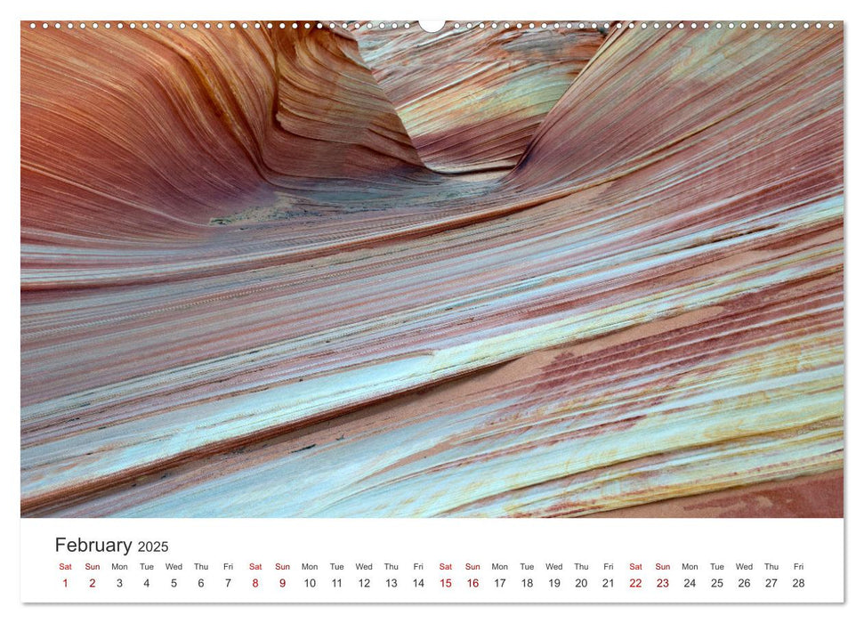 Paria Canyon The Wave (CALVENDO Monthly Calendar 2025)