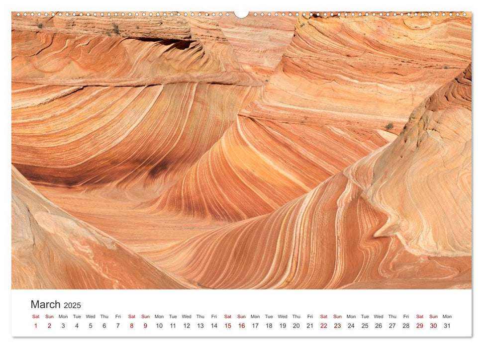 Paria Canyon The Wave (CALVENDO Monthly Calendar 2025)