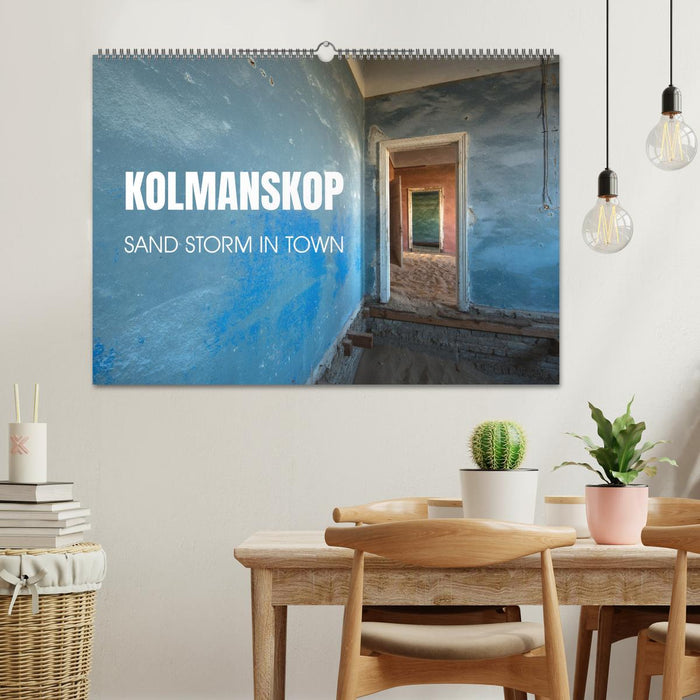 Kolmanskop Sand storm in town (CALVENDO Monthly Calendar 2025)