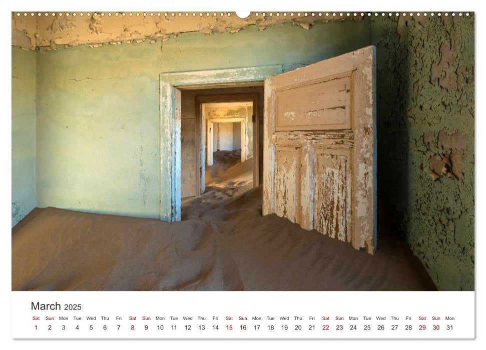 Kolmanskop Sand storm in town (CALVENDO Monthly Calendar 2025)