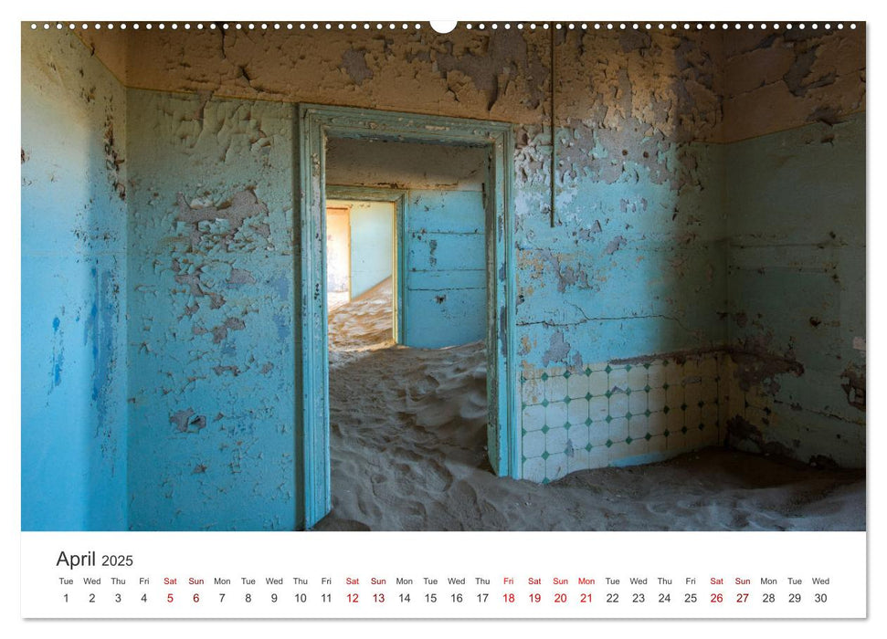 Kolmanskop Sand storm in town (CALVENDO Monthly Calendar 2025)