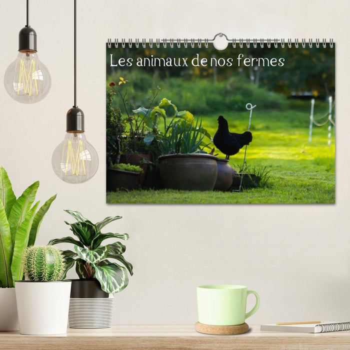 Les animaux de nos fermes (CALVENDO Calendrier mensuel 2025)