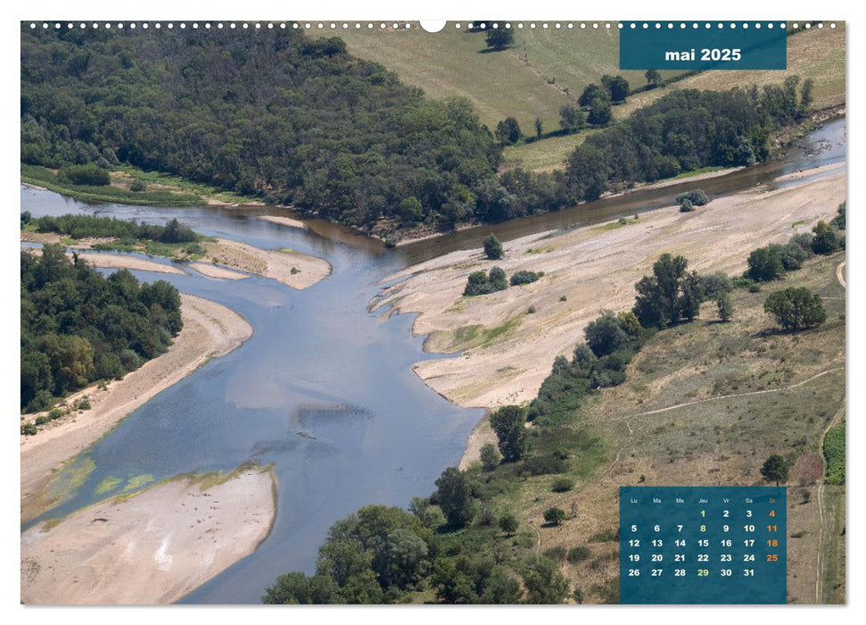 Le Berry secret, le Cher vu du ciel (CALVENDO Calendrier mensuel 2025)