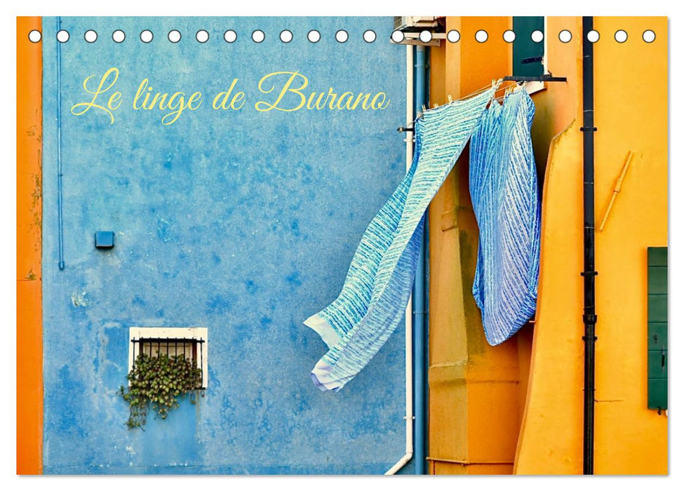 Le linge de Burano (CALVENDO Calendrier mensuel 2025)