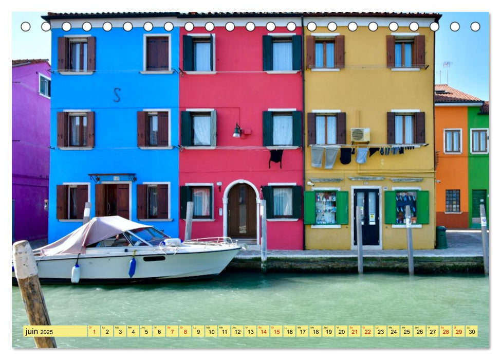 Le linge de Burano (CALVENDO Calendrier mensuel 2025)