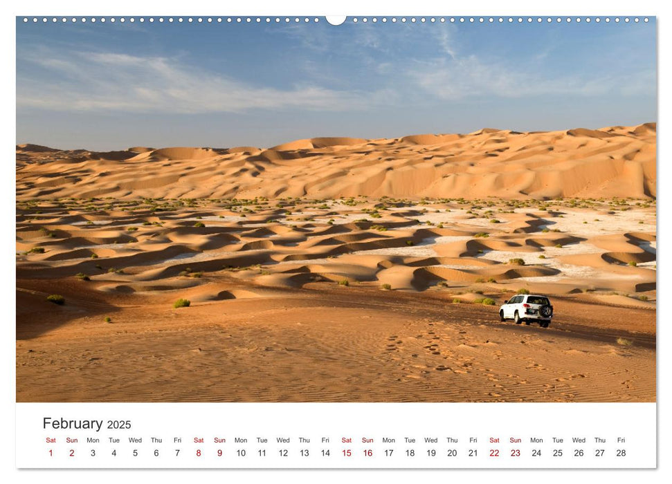 Desert dunes in Abu Dhabi (CALVENDO Monthly Calendar 2025)