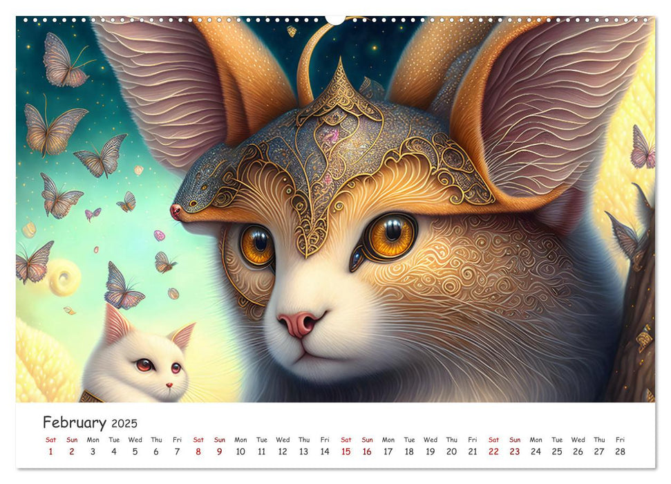 Fabulous creatures - In the land of mythical creatures (CALVENDO Monthly Calendar 2025)