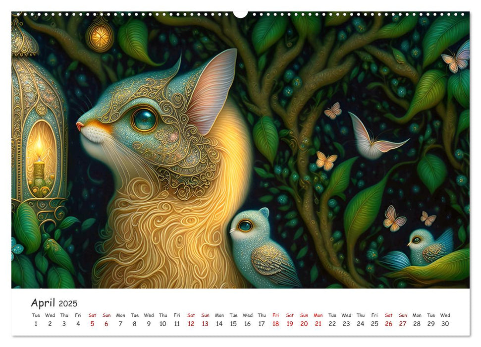 Fabulous creatures - In the land of mythical creatures (CALVENDO Monthly Calendar 2025)