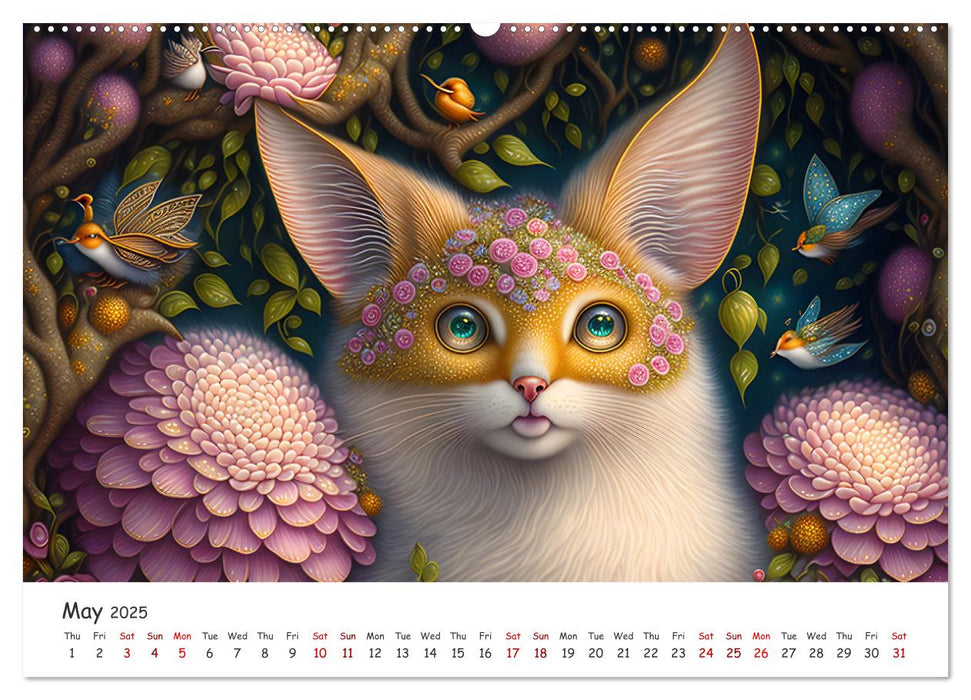 Fabulous creatures - In the land of mythical creatures (CALVENDO Monthly Calendar 2025)