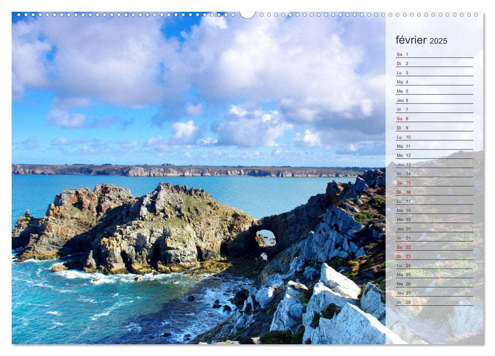 Bretagne La presqu'île de Crozon (CALVENDO Calendrier mensuel 2025)