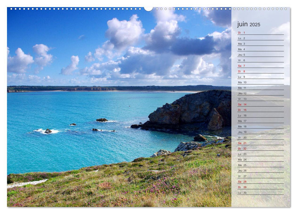 Bretagne La presqu'île de Crozon (CALVENDO Calendrier mensuel 2025)