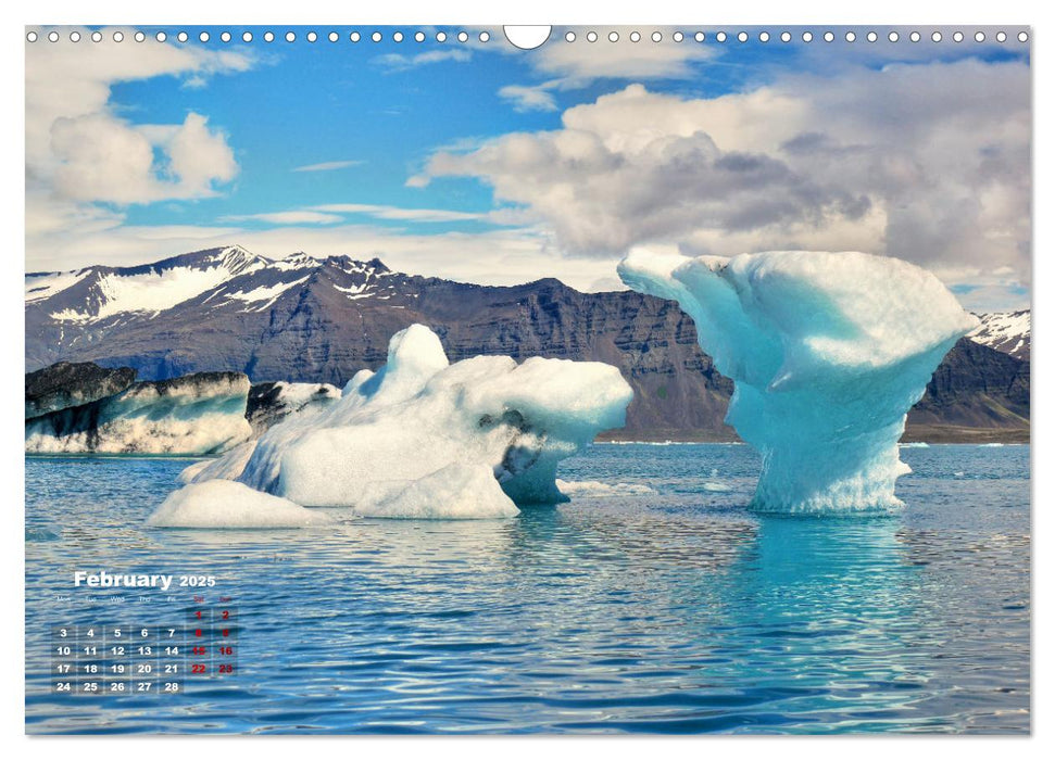 Iceland Beauty of Nature (CALVENDO Monthly Calendar 2025)