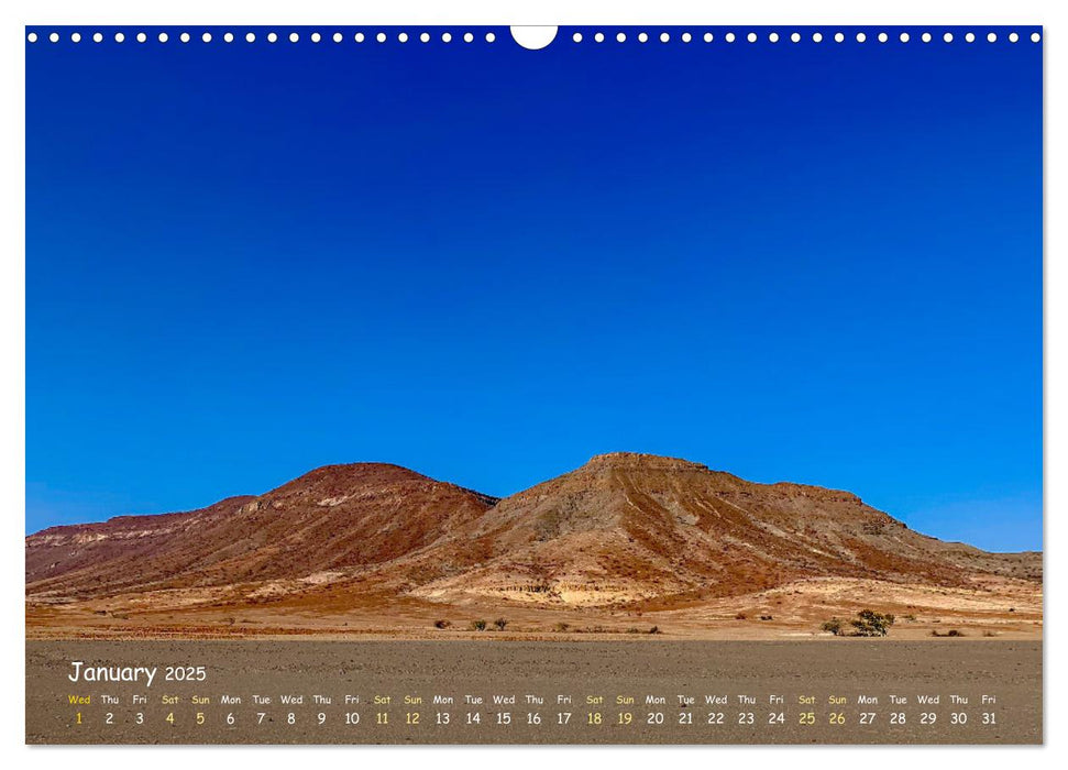 Namibia - African Beauty (CALVENDO Monthly Calendar 2025)