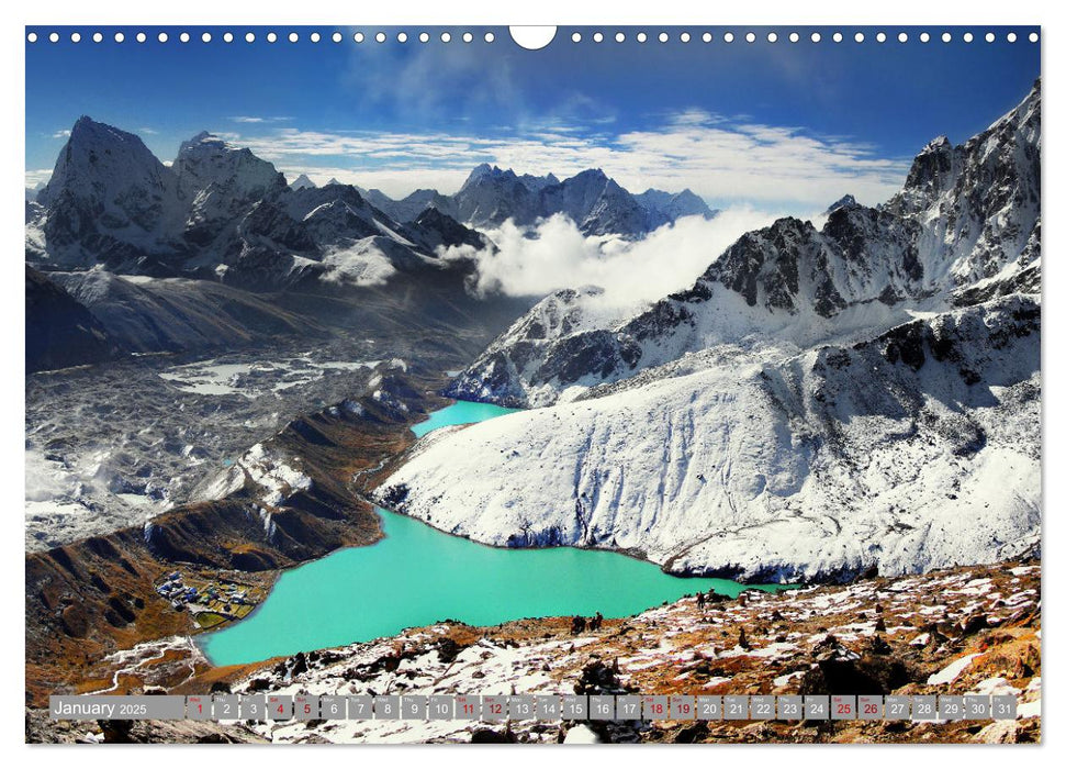 Himalayas high mountains adventure (CALVENDO Monthly Calendar 2025)