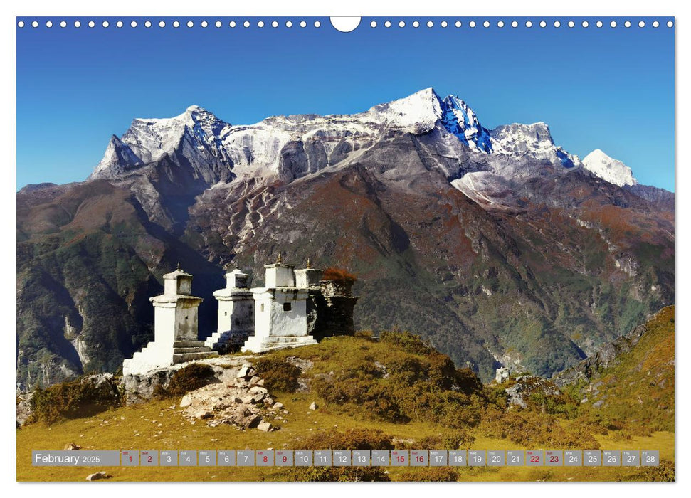 Himalayas high mountains adventure (CALVENDO Monthly Calendar 2025)