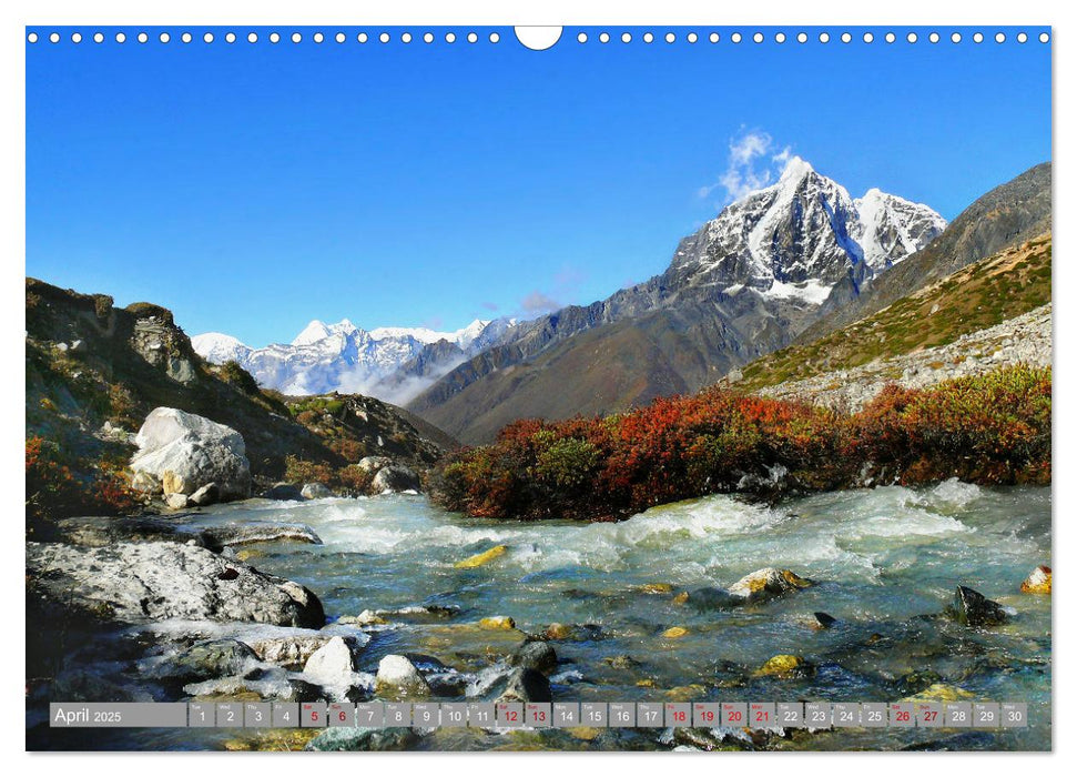 Himalayas high mountains adventure (CALVENDO Monthly Calendar 2025)