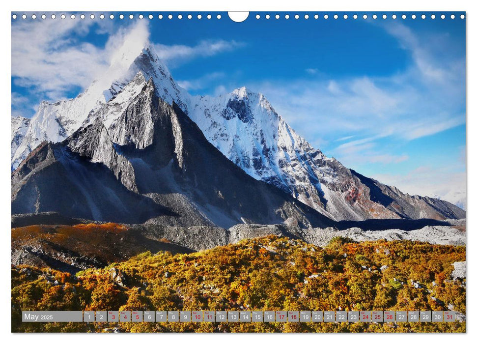 Himalayas high mountains adventure (CALVENDO Monthly Calendar 2025)