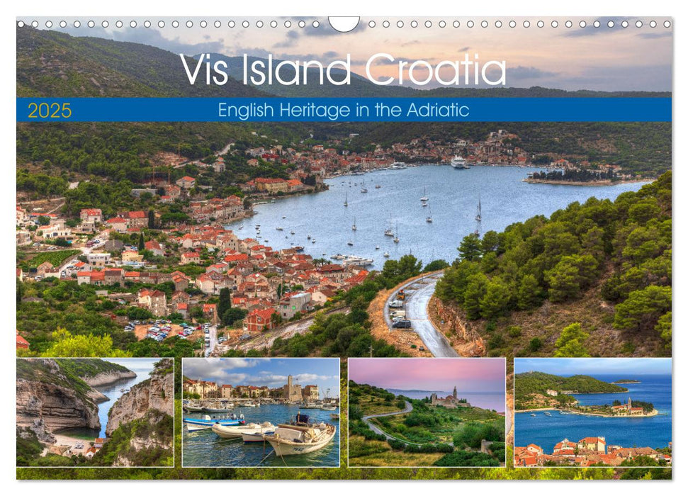 Vis Island Croatia - English Heritage in the Adriatic (CALVENDO Monthly Calendar 2025)