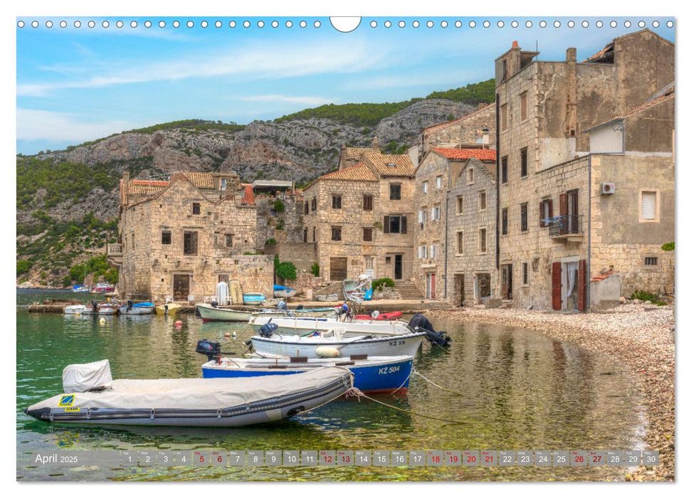 Vis Island Croatia - English Heritage in the Adriatic (CALVENDO Monthly Calendar 2025)