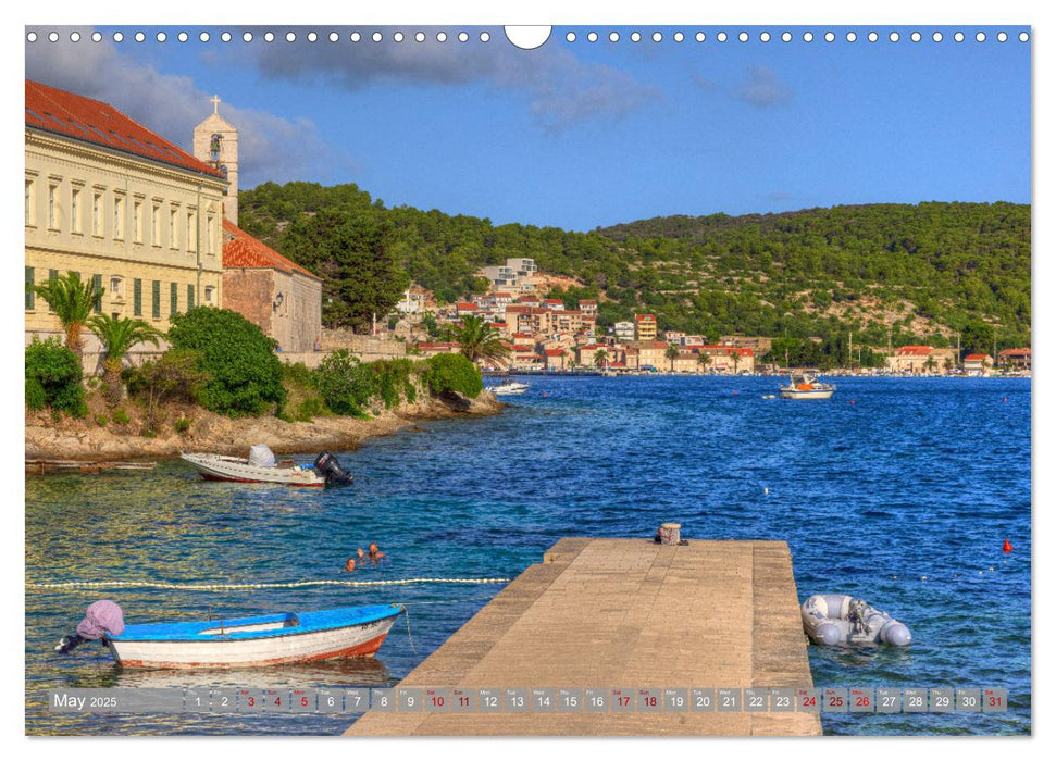 Vis Island Croatia - English Heritage in the Adriatic (CALVENDO Monthly Calendar 2025)