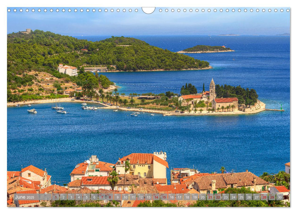 Vis Island Croatia - English Heritage in the Adriatic (CALVENDO Monthly Calendar 2025)