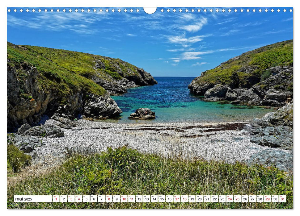 Belle-île-en-Mer - un paradis breton (CALVENDO Calendrier mensuel 2025)