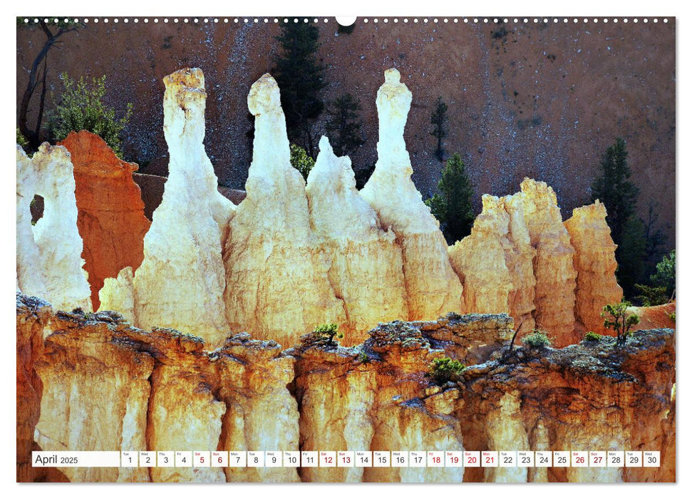 Bryce Canyon, Sunrise and Sunset points (CALVENDO Monthly Calendar 2025)