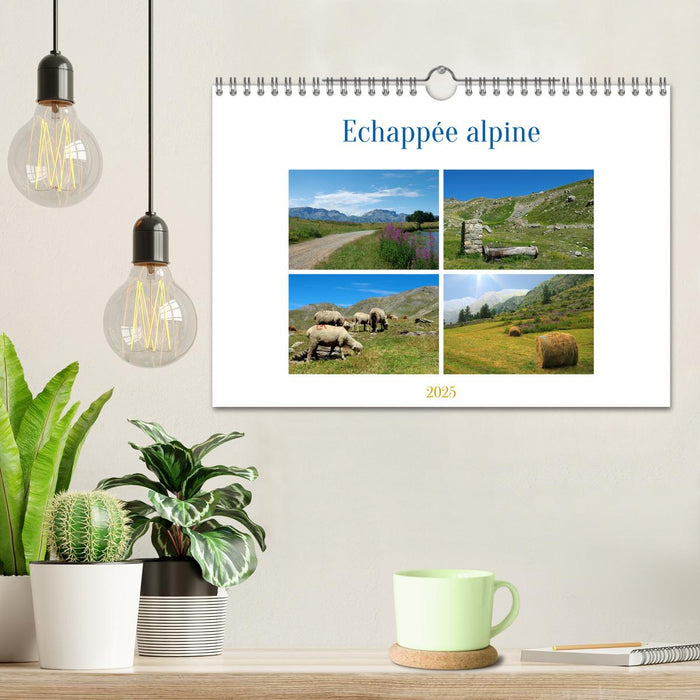 Echappée alpine (CALVENDO Calendrier mensuel 2025)