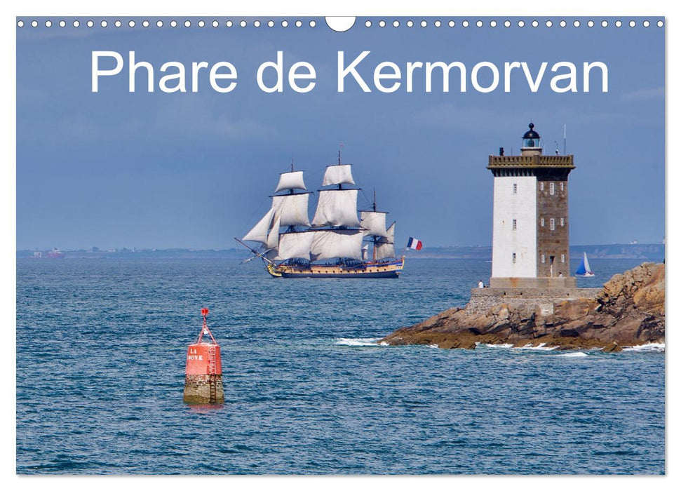 Phare de Kermorvan (CALVENDO Calendrier mensuel 2025)