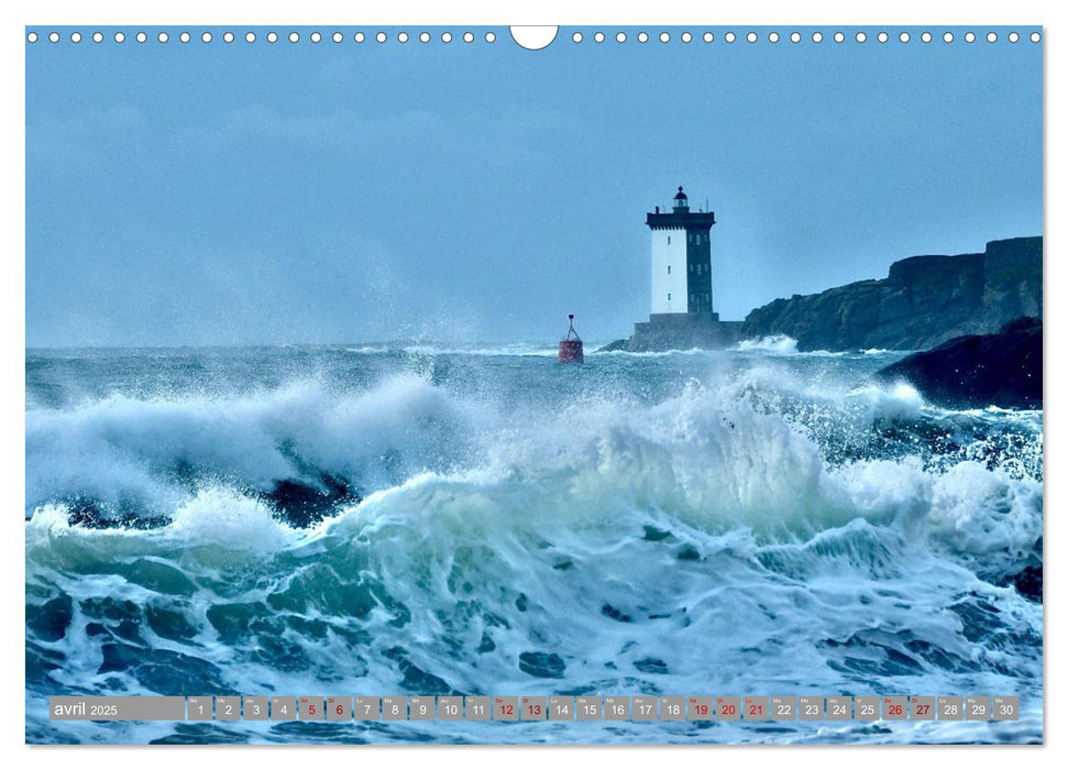 Phare de Kermorvan (CALVENDO Calendrier mensuel 2025)