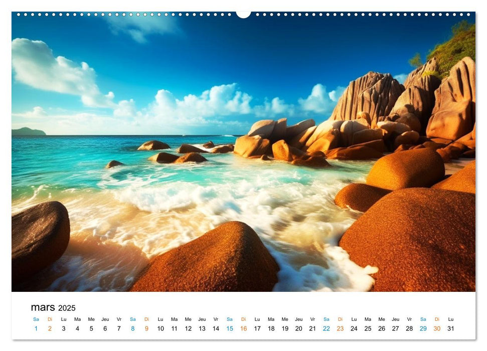 Paysages rêvés (CALVENDO Calendrier mensuel 2025)