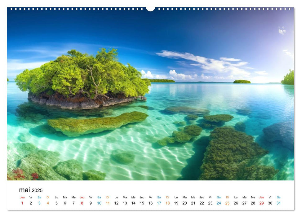 Paysages rêvés (CALVENDO Calendrier mensuel 2025)