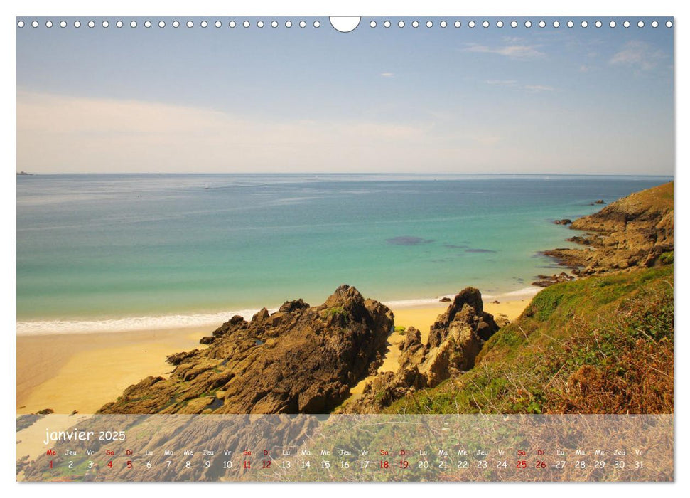 BRETAGNE La beauté du Finistère (CALVENDO Calendrier mensuel 2025)