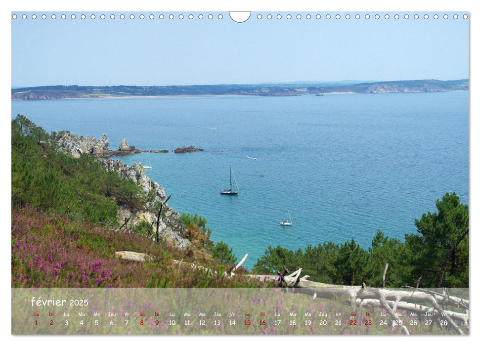 BRETAGNE La beauté du Finistère (CALVENDO Calendrier mensuel 2025)