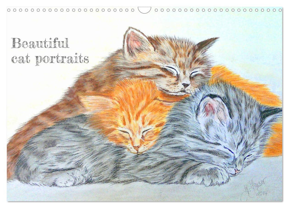 Beautiful cat portraits (CALVENDO Monthly Calendar 2025)