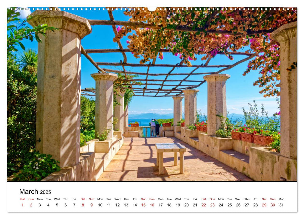 Gulf of Naples - Highlights (CALVENDO Monthly Calendar 2025)