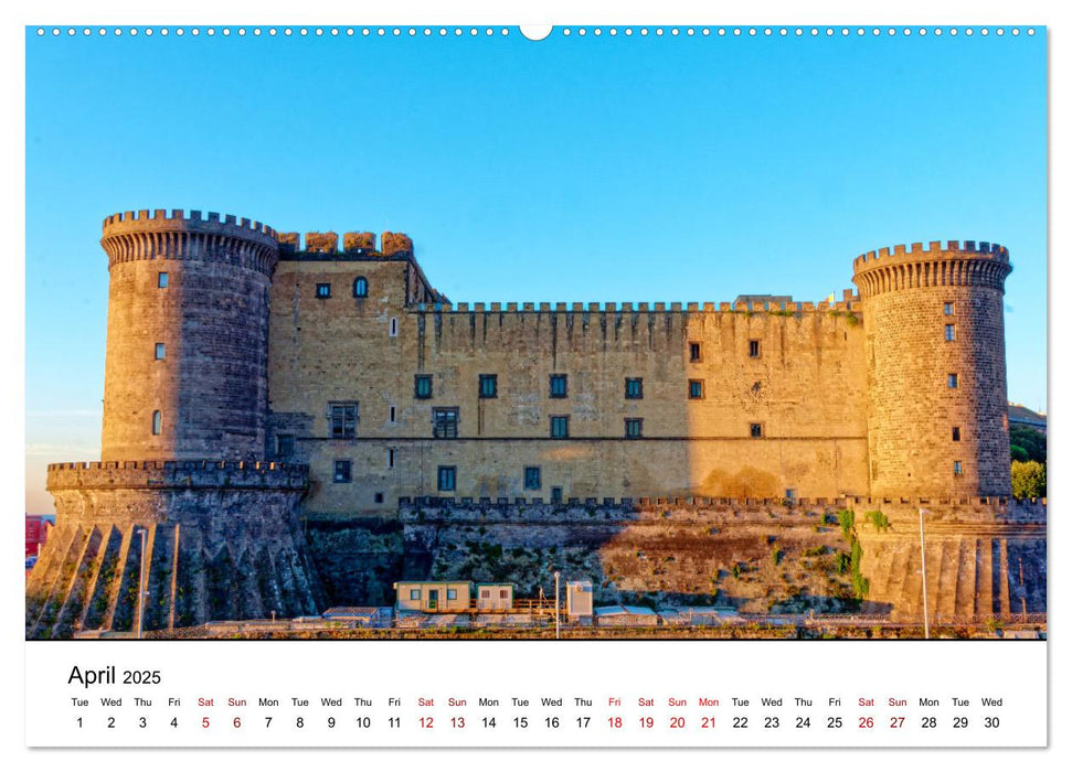 Gulf of Naples - Highlights (CALVENDO Monthly Calendar 2025)