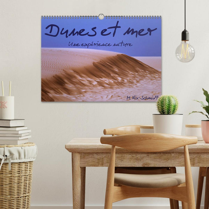 Dunes et mer - Une expérience nature (CALVENDO Calendrier mensuel 2025)