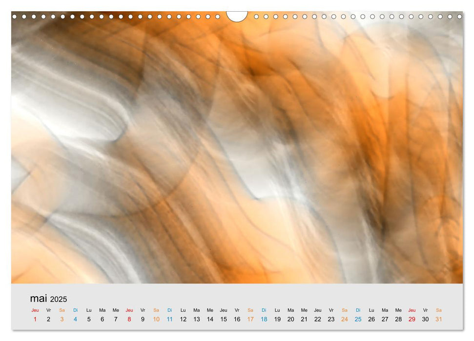 Couleurs et abstraction (CALVENDO Calendrier mensuel 2025)