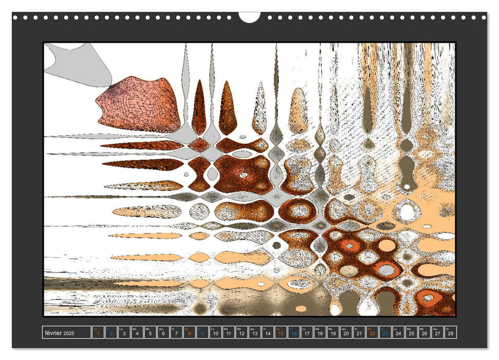 Art palette terre (CALVENDO Calendrier mensuel 2025)