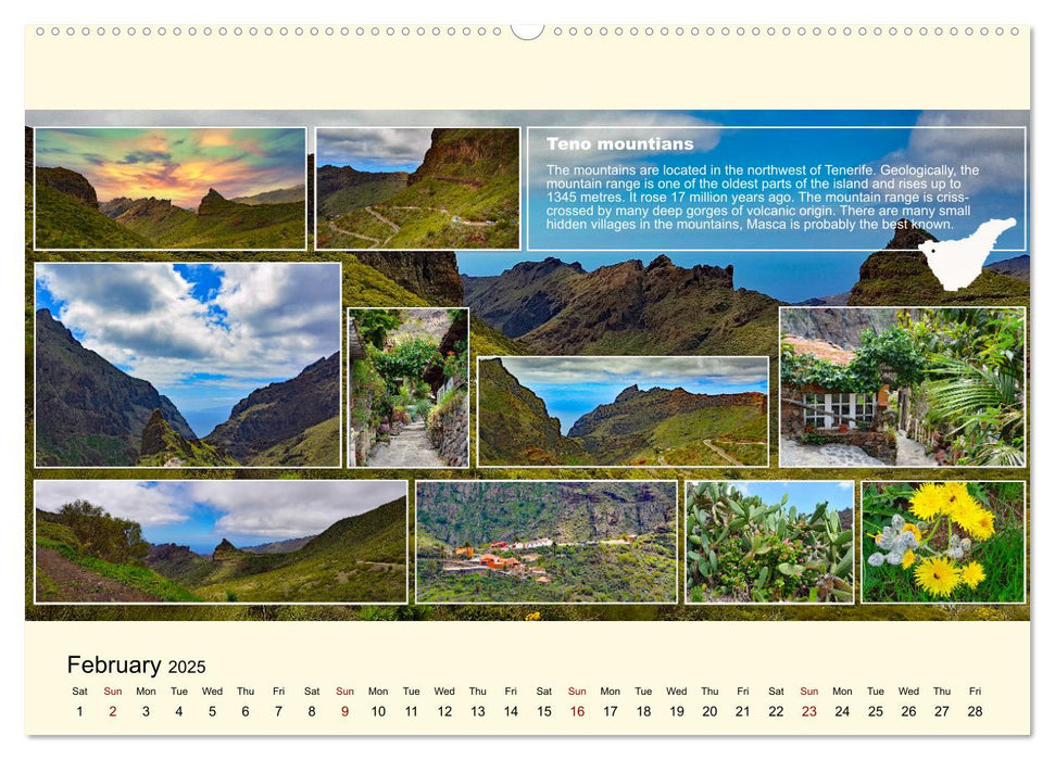 Enchanting Tenerife (CALVENDO Monthly Calendar 2025)